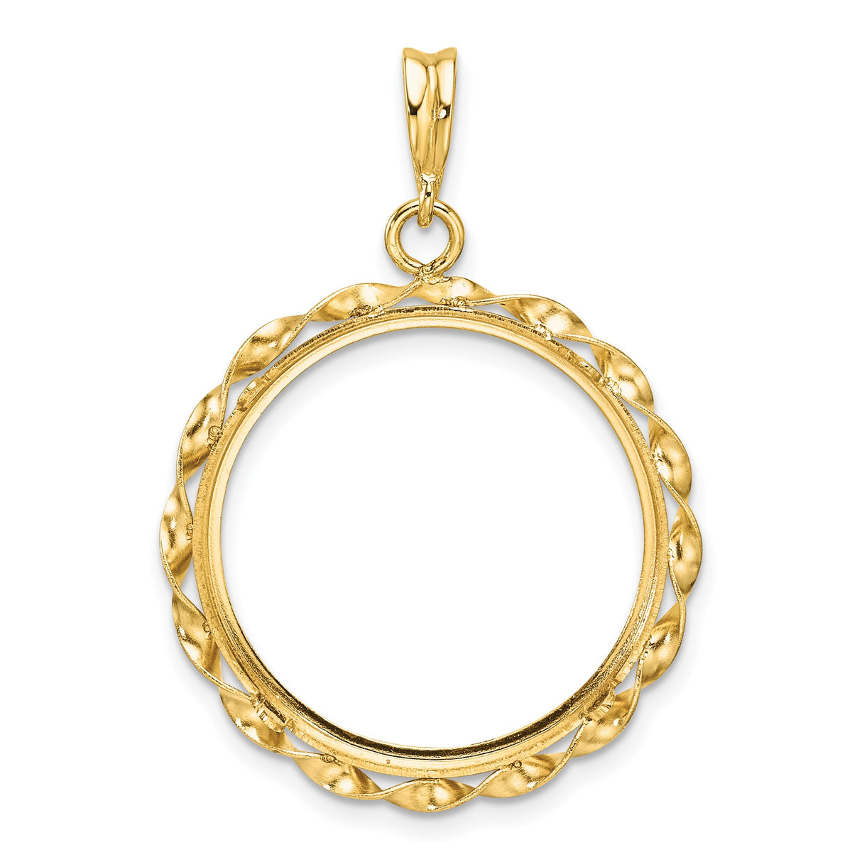 22 mm 14k Yellow Gold coin bezel for 21.6 mm Coin — additional image
