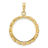 22 mm 14k Yellow Gold coin bezel for 21.6 mm Coin — additional image