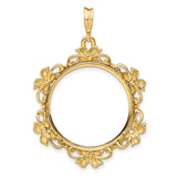 22 mm 14k Yellow Gold coin bezel for 21.6 mm Coin — additional image