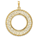 22 mm 14k Yellow Gold coin bezel for 21.6 mm Coin — additional image