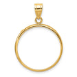 22 mm 10k Yellow Gold coin bezel for 21.6 mm Coin
