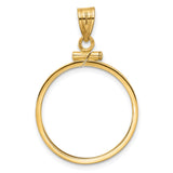 22 mm 14k Yellow Gold coin bezel for 21.6 mm Coin — additional image