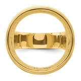 22 mm 14k Yellow Gold coin bezel for 21.6 mm Coin — additional image