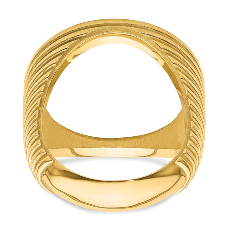 22 mm 14k Yellow Gold coin bezel for 21.6 mm Coin — additional image