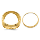 22 mm 14k Yellow Gold coin bezel for 21.6 mm Coin