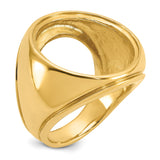 22 mm 14k Yellow Gold coin bezel for 21.6 mm Coin — additional image