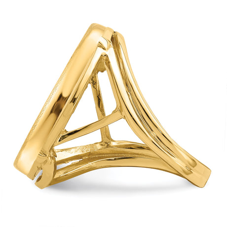 22 mm 14k Yellow Gold coin bezel for 21.6 mm Coin — additional image