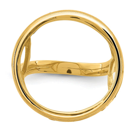 22 mm 14k Yellow Gold coin bezel for 21.6 mm Coin — additional image