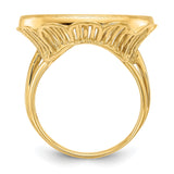 22 mm 14k Yellow Gold coin bezel for 21.6 mm Coin — alternate view