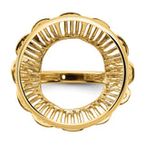 22 mm 14k Yellow Gold coin bezel for 21.6 mm Coin — additional image