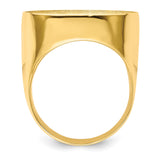 22 mm 14k Yellow Gold coin bezel for 21.6 mm Coin — alternate view