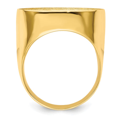 22 mm 14k Yellow Gold coin bezel for 21.6 mm Coin — alternate view