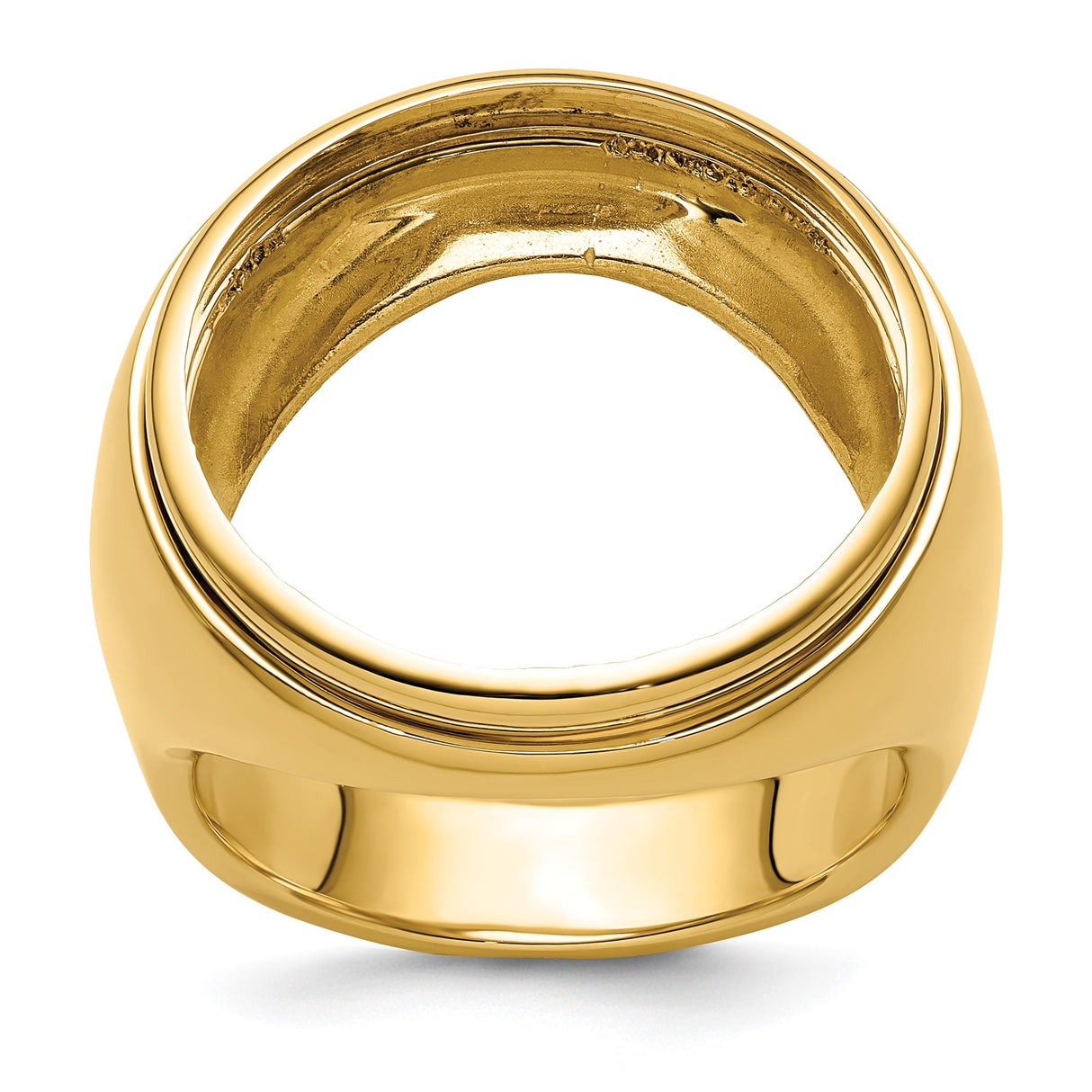 22 mm 14k Yellow Gold coin bezel for 21.6 mm Coin — additional image