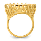 22 mm 14k Yellow Gold coin bezel for 21.6 mm Coin — alternate view