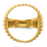 22 mm 14k Yellow Gold coin bezel for 21.6 mm Coin — additional image