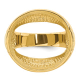 22 mm 14k Yellow Gold coin bezel for 21.6 mm Coin — additional image