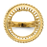 22 mm 14k Yellow Gold coin bezel for 21.6 mm Coin — additional image