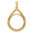 22 mm 14k Yellow Gold coin bezel for 22 mm Coin