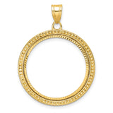 22 mm 14k Yellow Gold coin bezel for 22 mm Coin