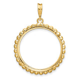 22 mm 14k Yellow Gold coin bezel for 22 mm Coin — additional image