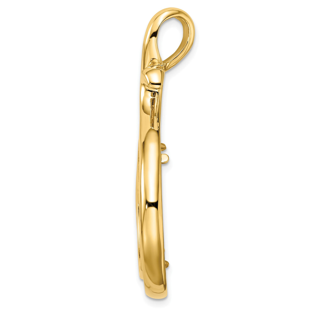 22 mm 14k Yellow Gold coin bezel for 22 mm Coin — alternate view