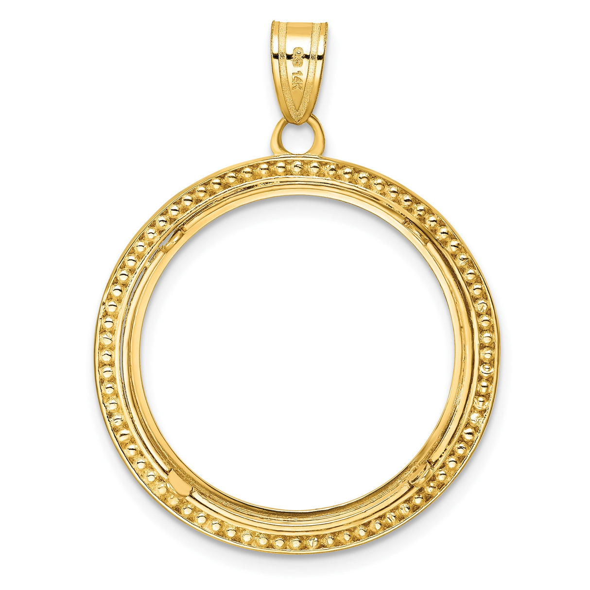 22 mm 14k Yellow Gold coin bezel for 22 mm Coin — additional image