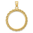 22 mm 14k Yellow Gold coin bezel for 22 mm Coin