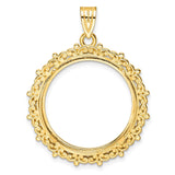 22 mm 14k Yellow Gold coin bezel for 22 mm Coin — additional image