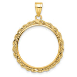 22 mm 14k Yellow Gold coin bezel for 22 mm Coin