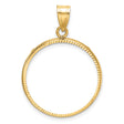 22 mm 14k Yellow Gold coin bezel for 22 mm Coin