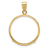 22 mm 14k Yellow Gold coin bezel for 22 mm Coin — additional image