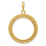 22 mm 14k Yellow Gold coin bezel for 22 mm Coin