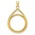 22 mm 14k Yellow Gold coin bezel for 22 mm Coin