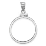 22 mm 14k White Gold coin bezel for 22 mm Coin — additional image
