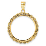 23 mm 14k Yellow Gold coin bezel for 22.6 mm Coin — additional image