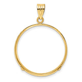 25 mm 14k Yellow Gold coin bezel for 25 mm Coin — additional image