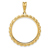 27 mm 14k Yellow Gold coin bezel for 27 mm Coin — additional image