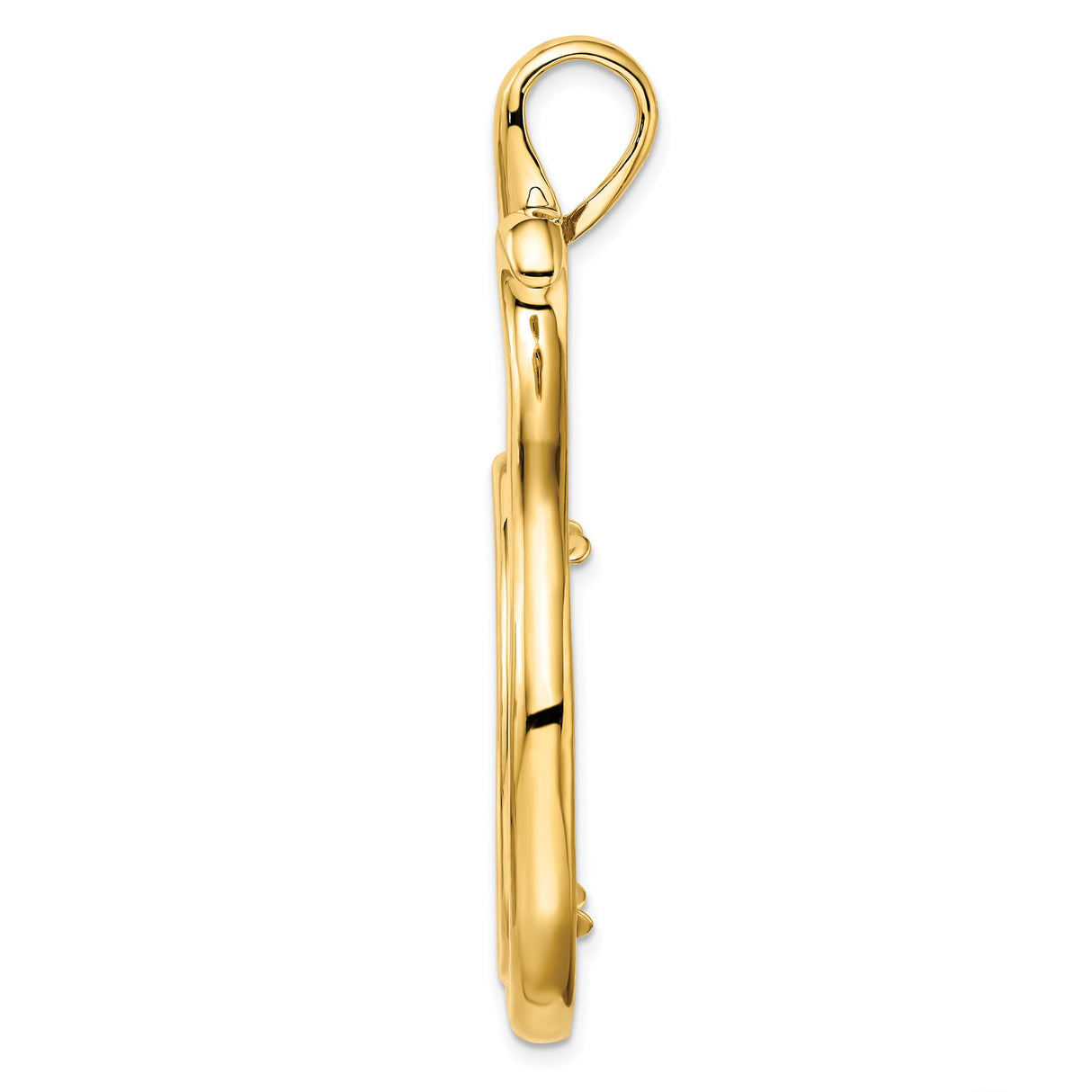 27 mm 14k Yellow Gold coin bezel for 27 mm Coin — alternate view