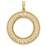 27 mm 14k Yellow Gold coin bezel for 27 mm Coin