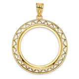 27 mm 14k Yellow Gold coin bezel for 27 mm Coin — additional image