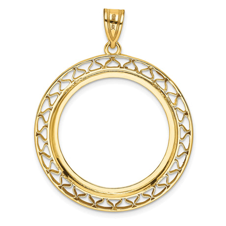 27 mm 14k Yellow Gold coin bezel for 27 mm Coin — additional image
