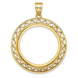 27 mm 14k Yellow Gold coin bezel for 27 mm Coin — additional image