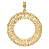27 mm 14k Yellow Gold coin bezel for 27 mm Coin — additional image