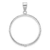 27 mm 14k White Gold coin bezel for 27 mm Coin — additional image