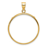 27 mm 14k Yellow Gold coin bezel for 27 mm Coin
