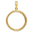 27 mm 14k Yellow Gold coin bezel for 27 mm Coin