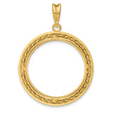 27 mm 14k Yellow Gold coin bezel for 27 mm Coin — additional image