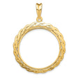 27 mm 14k Yellow Gold coin bezel for 27 mm Coin