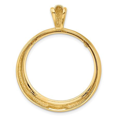27 mm 14k Yellow Gold coin bezel for 27 mm Coin — additional image