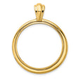 27 mm 14k Yellow Gold coin bezel for 27 mm Coin